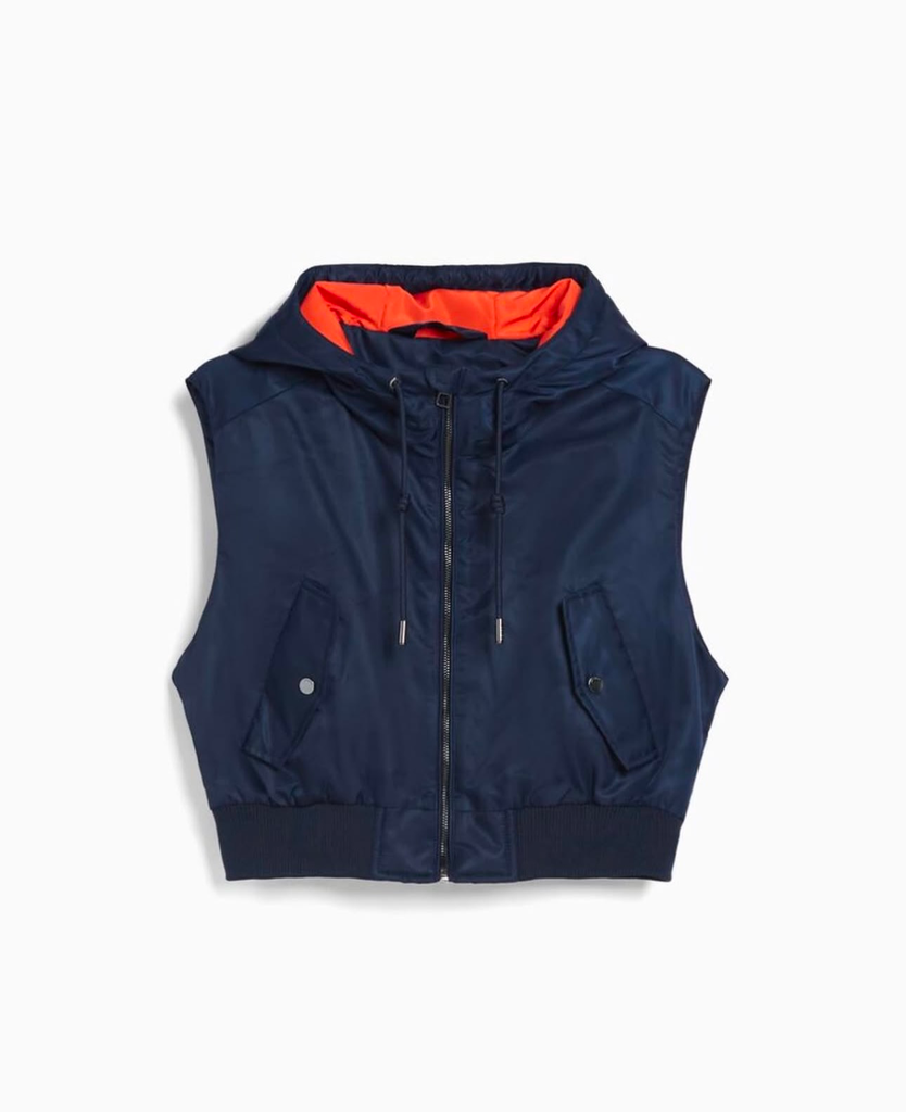 Chaleco bomber capucha