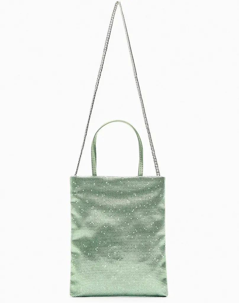 Bolso Mini Shopper Brillos (Verde)