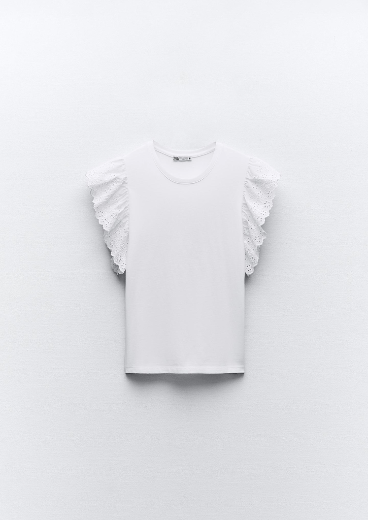 Camiseta Volante Encaje (S)