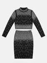 Black Rhinestone Knit Set
