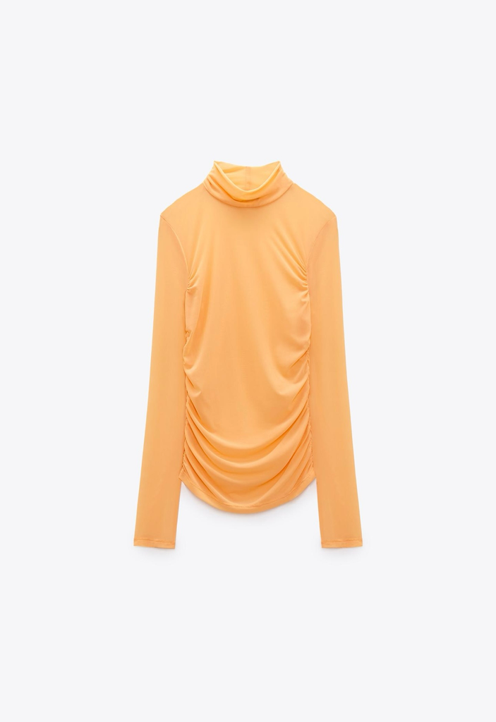 Top Drapeado Tul (S)