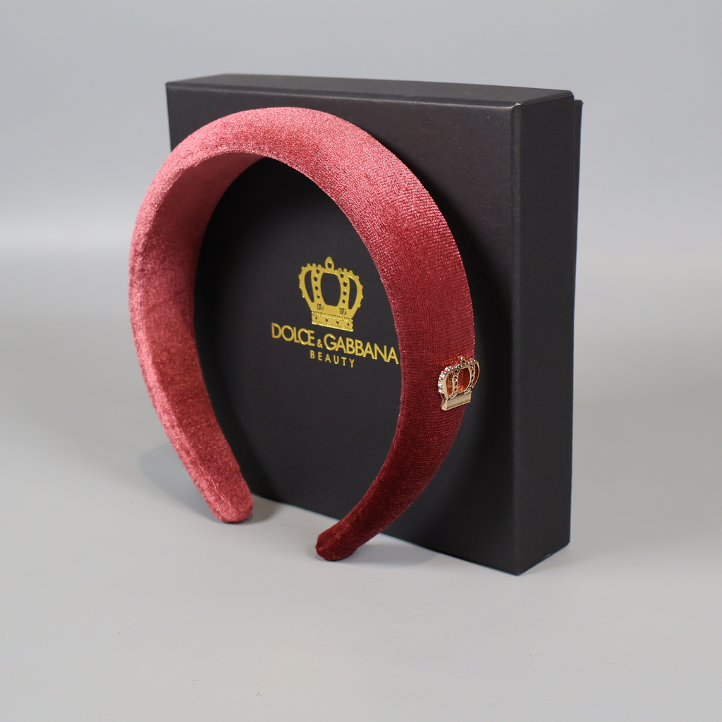 Diadema Acolchada con Corona D&G