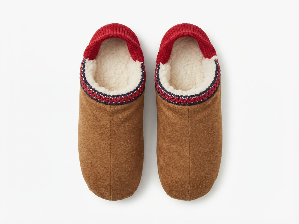 Nordic Trim Holiday Slippers (39)