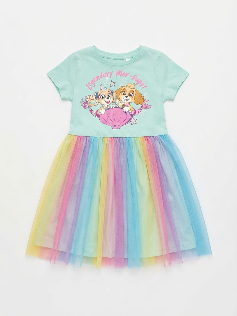 Paw Patrol Rainbow Tulle Girl's Dress